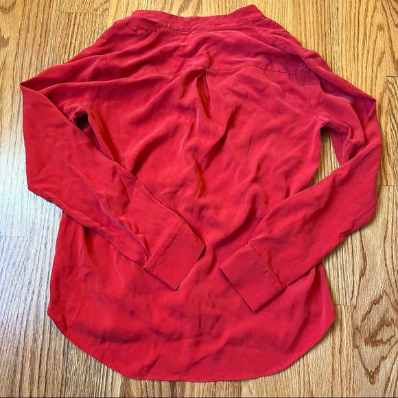 Theory the Wildey Silk blouse size petite/TP extra small - Picture 3 of 7